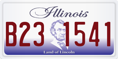 IL license plate B231541