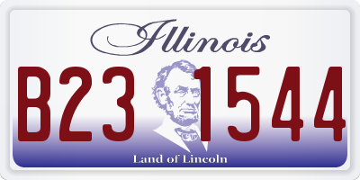 IL license plate B231544