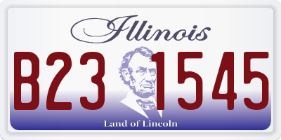 IL license plate B231545