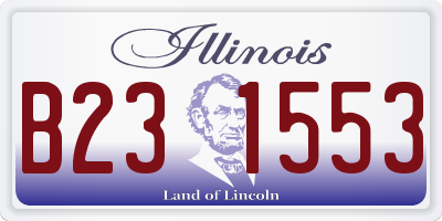 IL license plate B231553