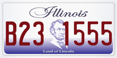 IL license plate B231555