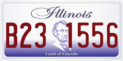 IL license plate B231556