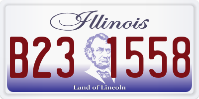 IL license plate B231558