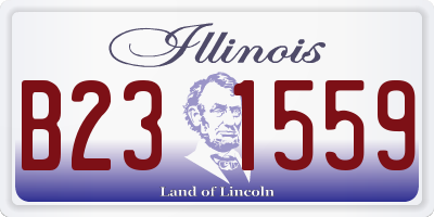 IL license plate B231559