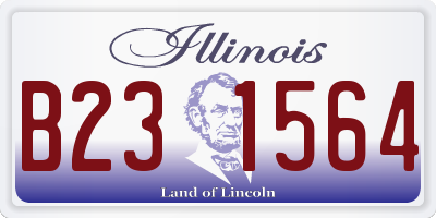 IL license plate B231564