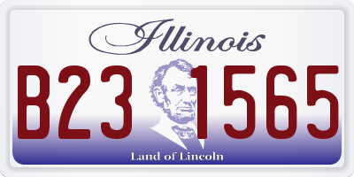 IL license plate B231565
