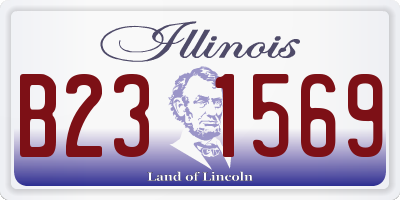 IL license plate B231569