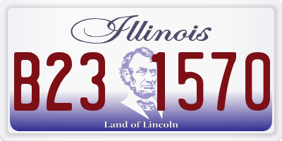 IL license plate B231570