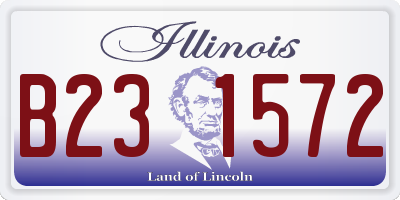 IL license plate B231572