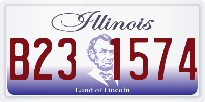 IL license plate B231574