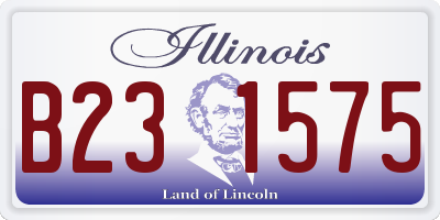 IL license plate B231575