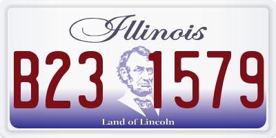 IL license plate B231579