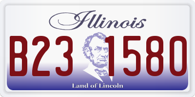 IL license plate B231580