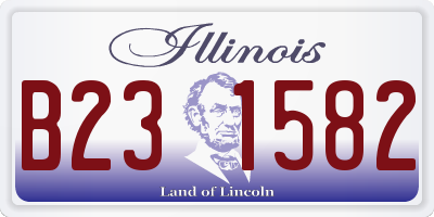 IL license plate B231582