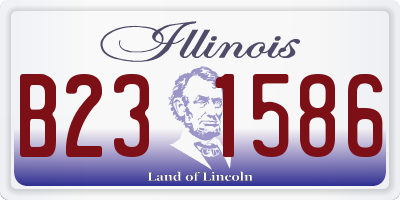IL license plate B231586
