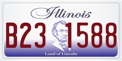 IL license plate B231588