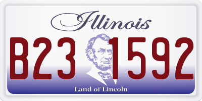 IL license plate B231592