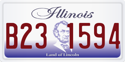 IL license plate B231594