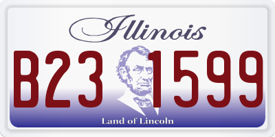IL license plate B231599