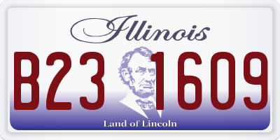 IL license plate B231609