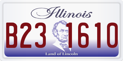 IL license plate B231610