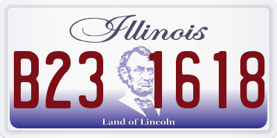 IL license plate B231618