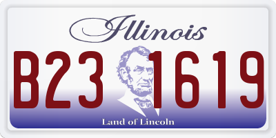 IL license plate B231619
