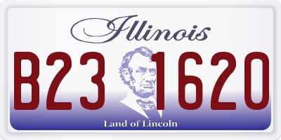 IL license plate B231620