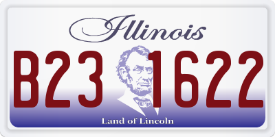 IL license plate B231622
