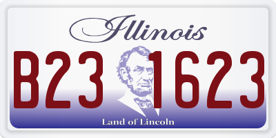 IL license plate B231623
