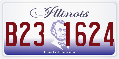 IL license plate B231624