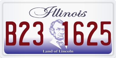 IL license plate B231625