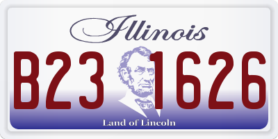 IL license plate B231626