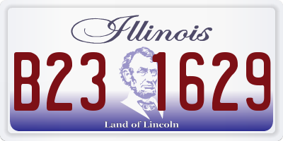 IL license plate B231629