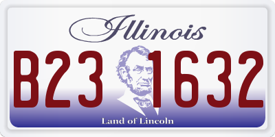 IL license plate B231632