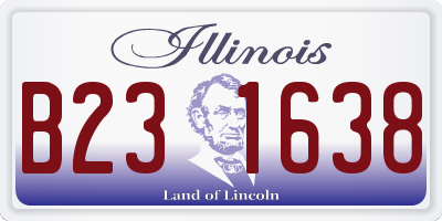 IL license plate B231638