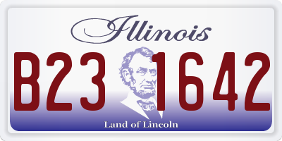 IL license plate B231642