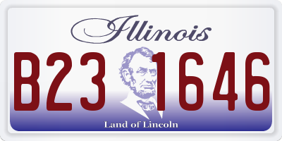 IL license plate B231646