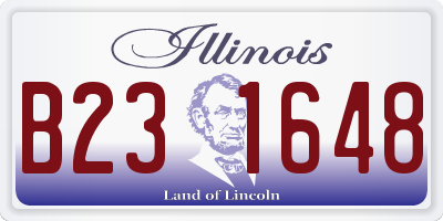 IL license plate B231648