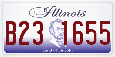 IL license plate B231655