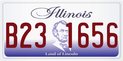 IL license plate B231656