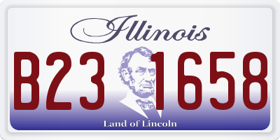 IL license plate B231658