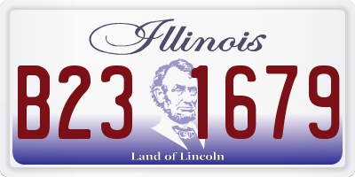 IL license plate B231679