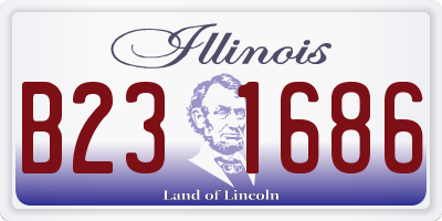 IL license plate B231686