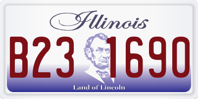 IL license plate B231690