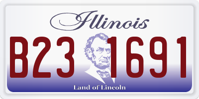 IL license plate B231691