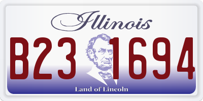 IL license plate B231694