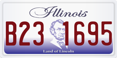 IL license plate B231695