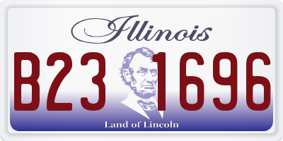 IL license plate B231696