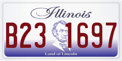 IL license plate B231697